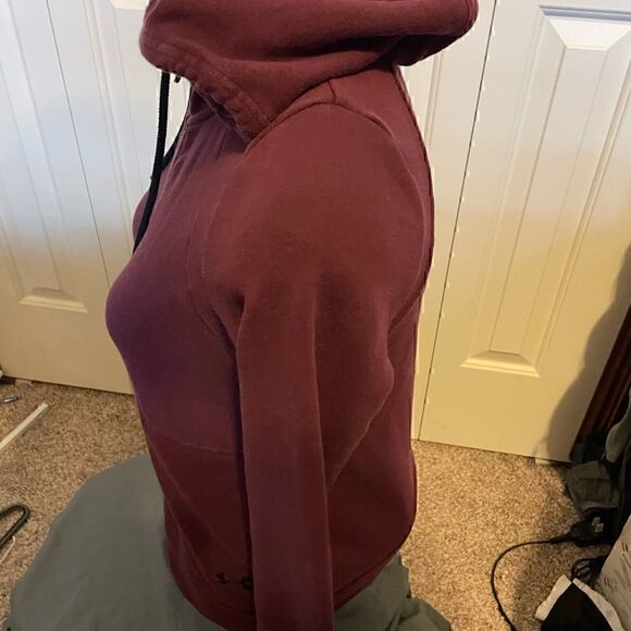 Under Armour Maroon Full ZIP Womens XS Hoodie - Picture 3 of 5